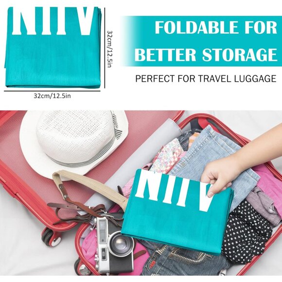 2 Pack XL Travel Laundry Bag, Machine Washable Dirty Clothes Organizer, Large En - Picture 3 of 9